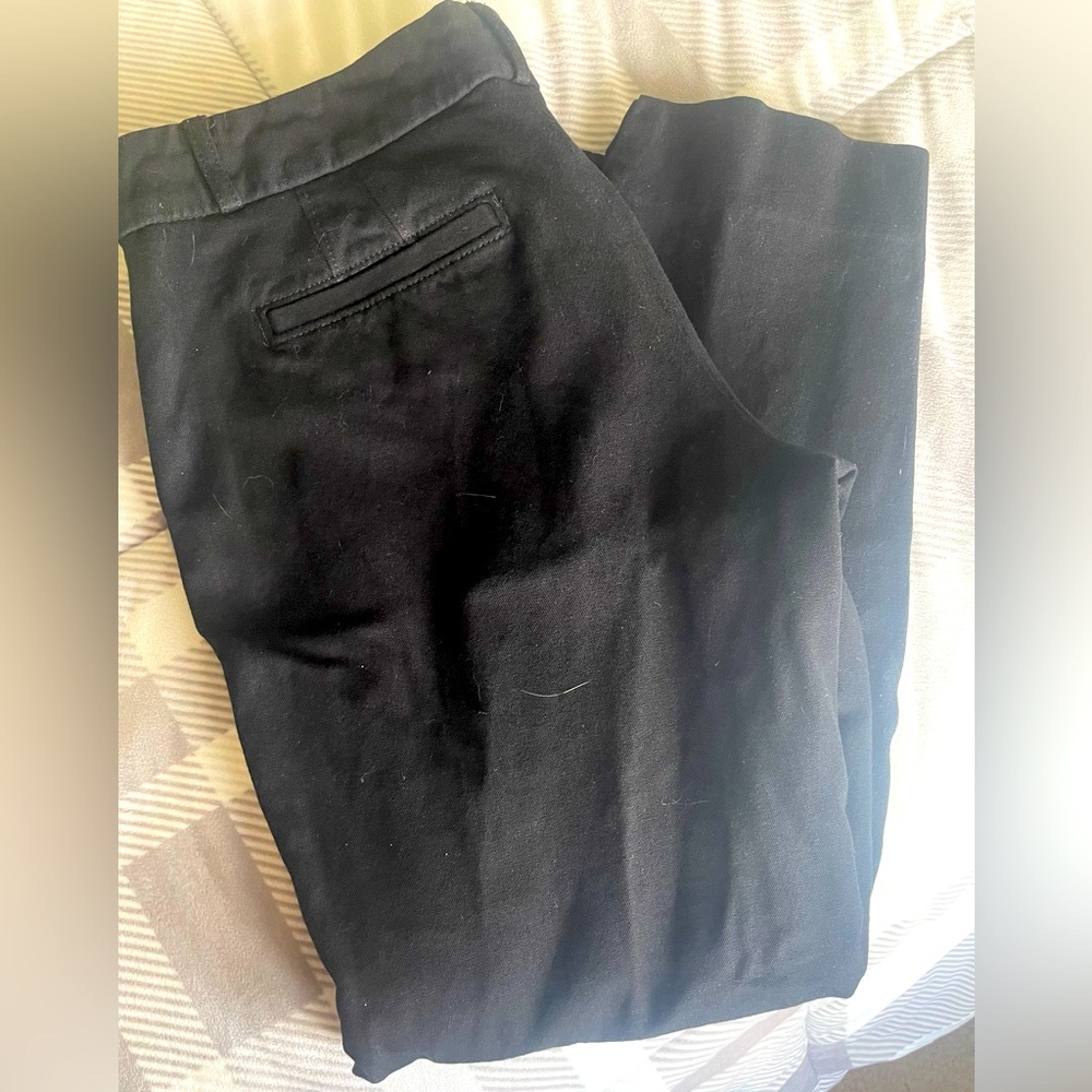 Banana republic black skinny dress pats size 6 petite